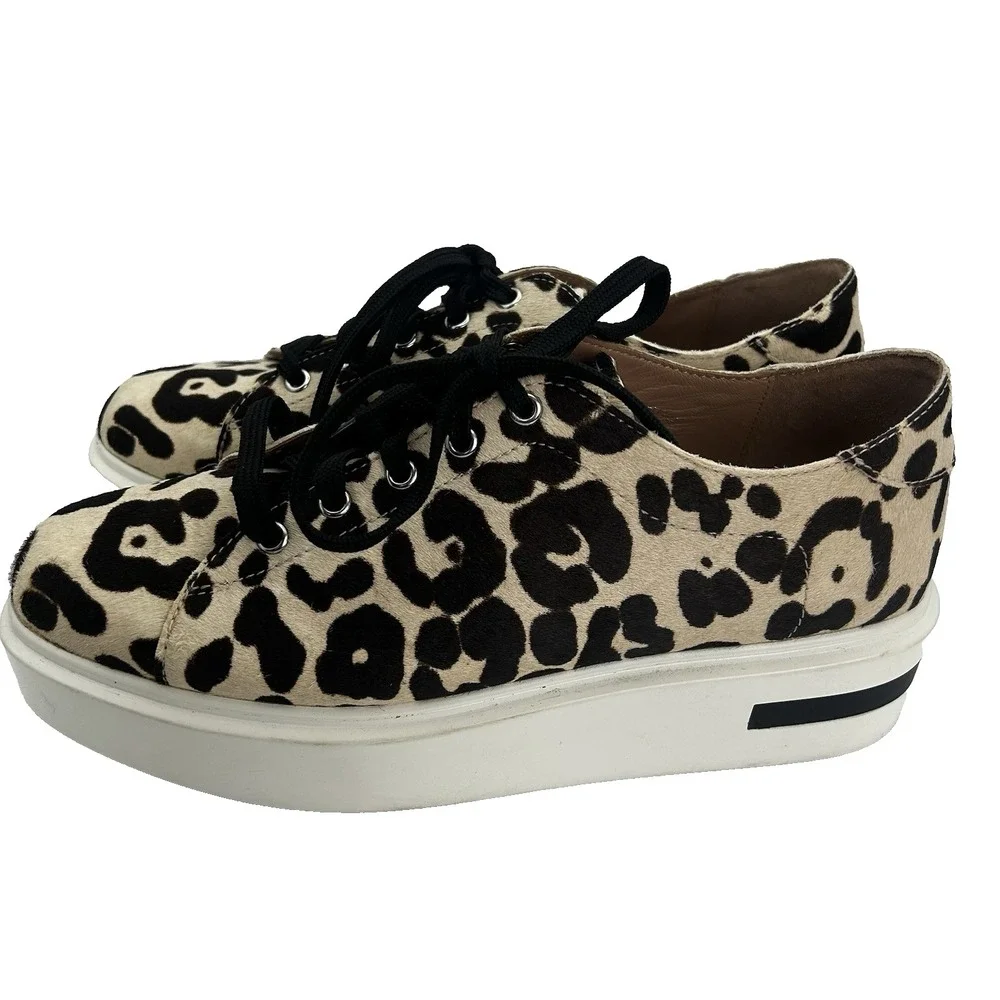 Paolo‎ Linea Karri leopard statement piece platform sneaker size 9.5